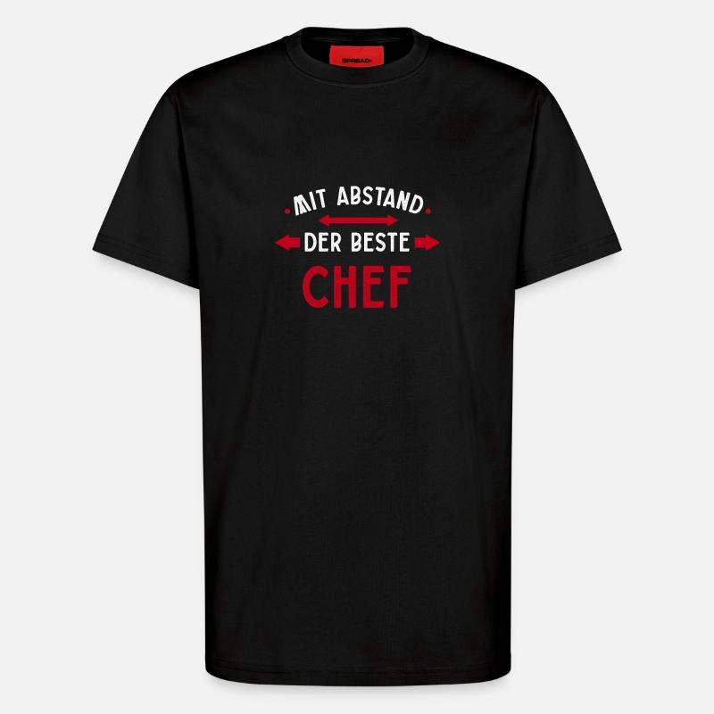 Beste Chef mit Abstand - T-Shirt - made by SPREAD - SOLID BLACK