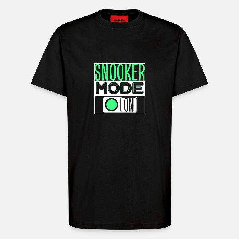 Snooker Billard - T-Shirt - made by SPREAD - SOLID BLACK
