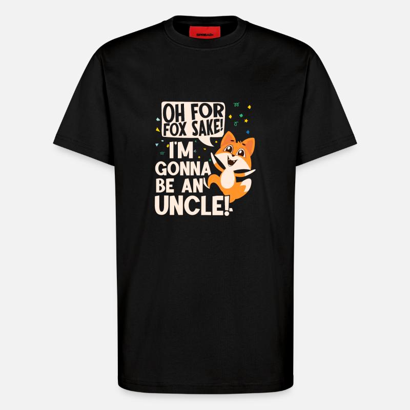 Ich Werde Onkel Stolz - T-Shirt - made by SPREAD - SOLID BLACK