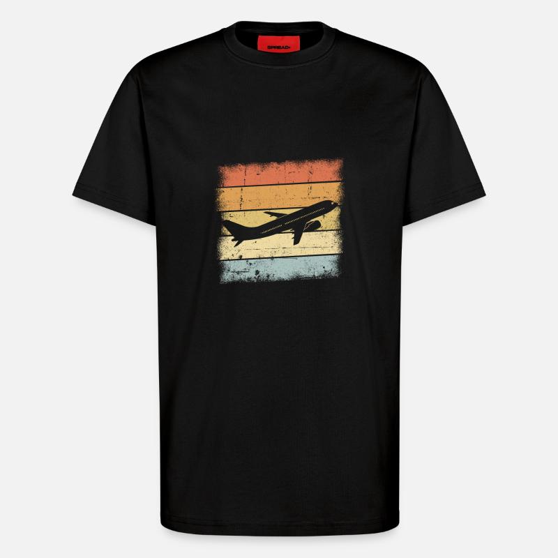 Pilot Geschenk - T-Shirt - made by SPREAD - SOLID BLACK