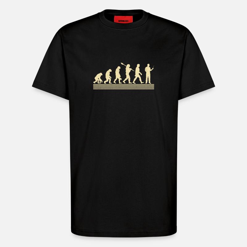 Evolution Des Gymnasiallehrers - T-Shirt - made by SPREAD - SOLID BLACK