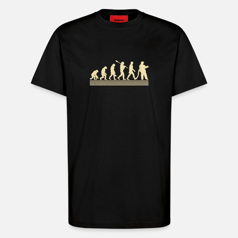 Feuerwehr-evolution - T-Shirt - made by SPREAD - SOLID BLACK