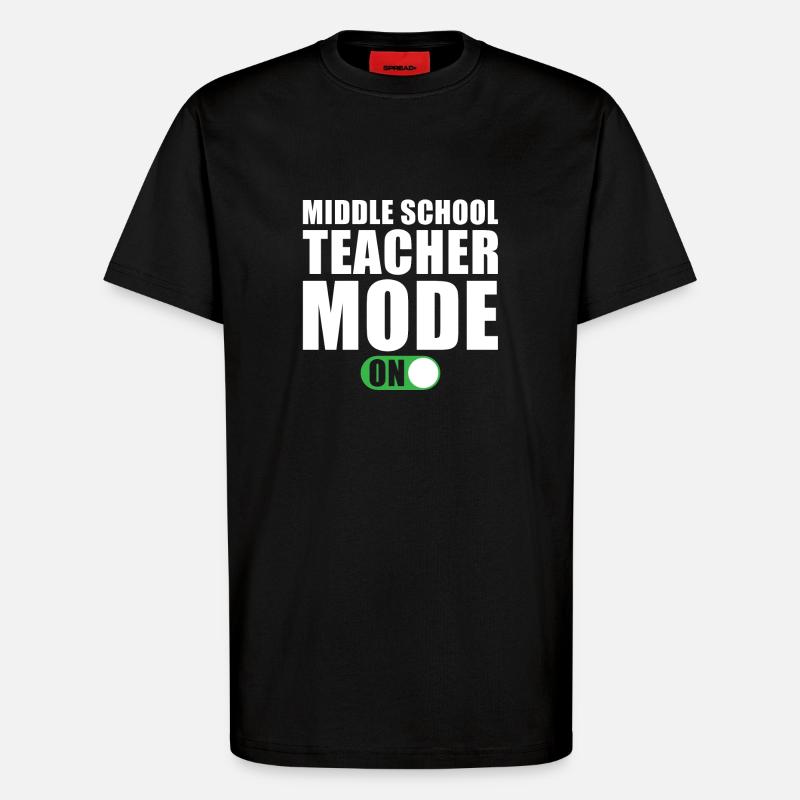 Realschullehrer Modus An - T-Shirt - made by SPREAD - SOLID BLACK