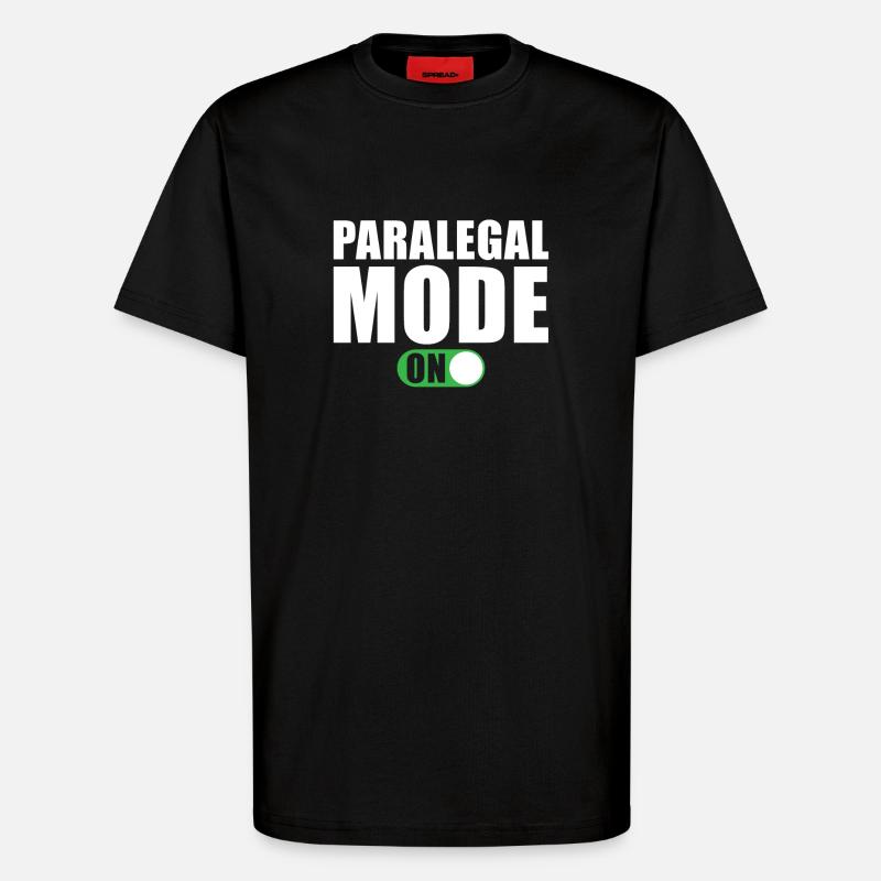 Rechtsanwaltsfachangestellte Modus an - T-Shirt - made by SPREAD - SOLID BLACK