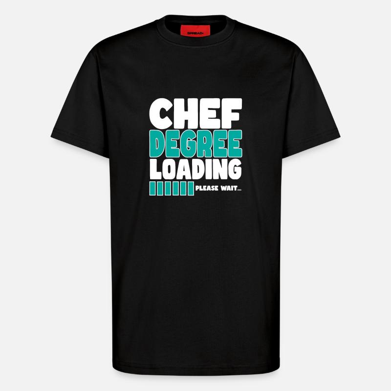 Chef invites training - T-Shirt - made by SPREAD - SOLID BLACK