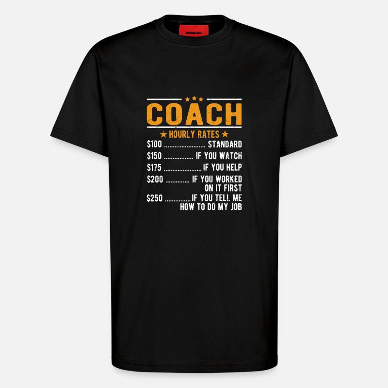 Trainer hourly wage - T-Shirt - made by SPREAD - SOLID BLACK