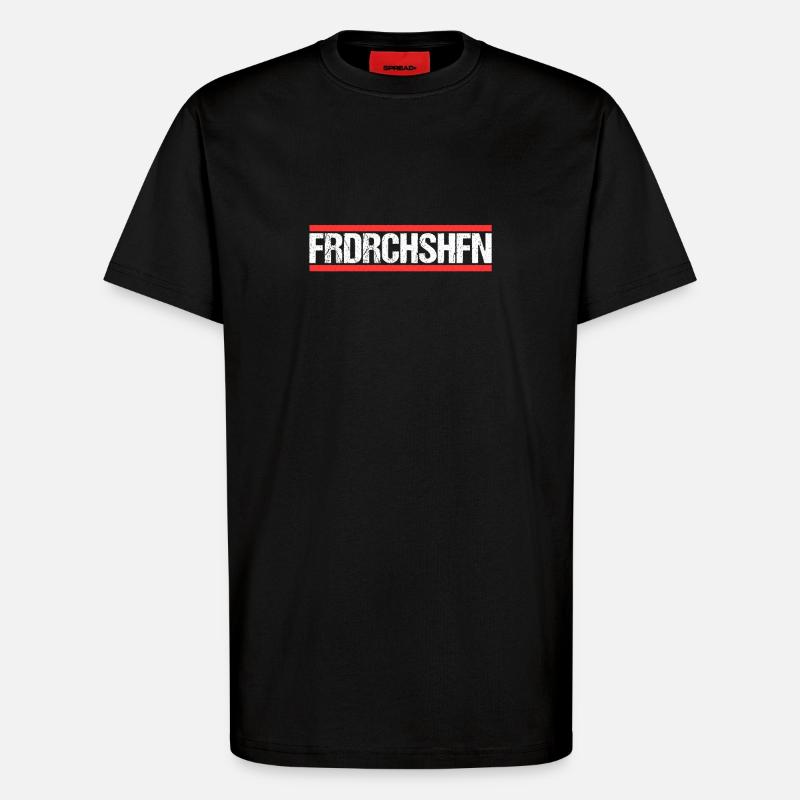 Friedrichshafener Friedrichshafen - T-Shirt - made by SPREAD - SOLID BLACK