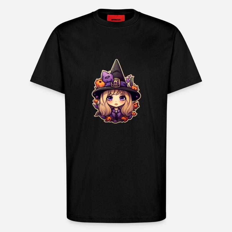 Hexen Anime - T-Shirt - made by SPREAD - SOLID BLACK