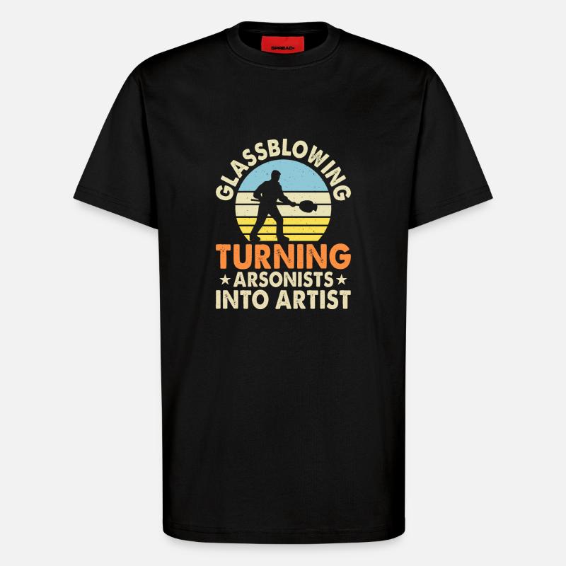 Glasbläser - T-Shirt - made by SPREAD - SOLID BLACK