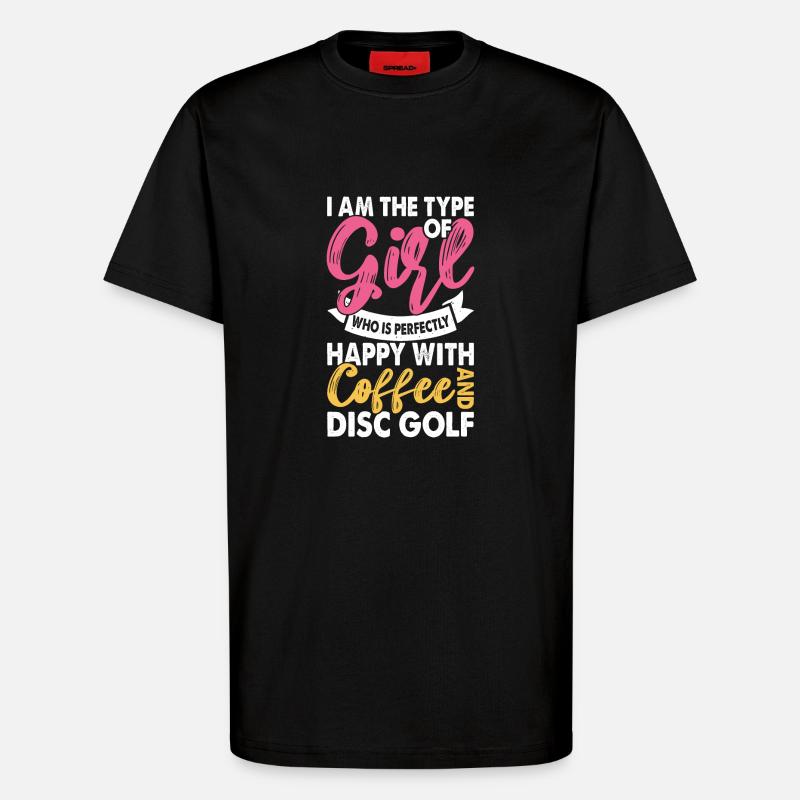 Discgolf Disc Golf - T-Shirt - made by SPREAD - SOLID BLACK