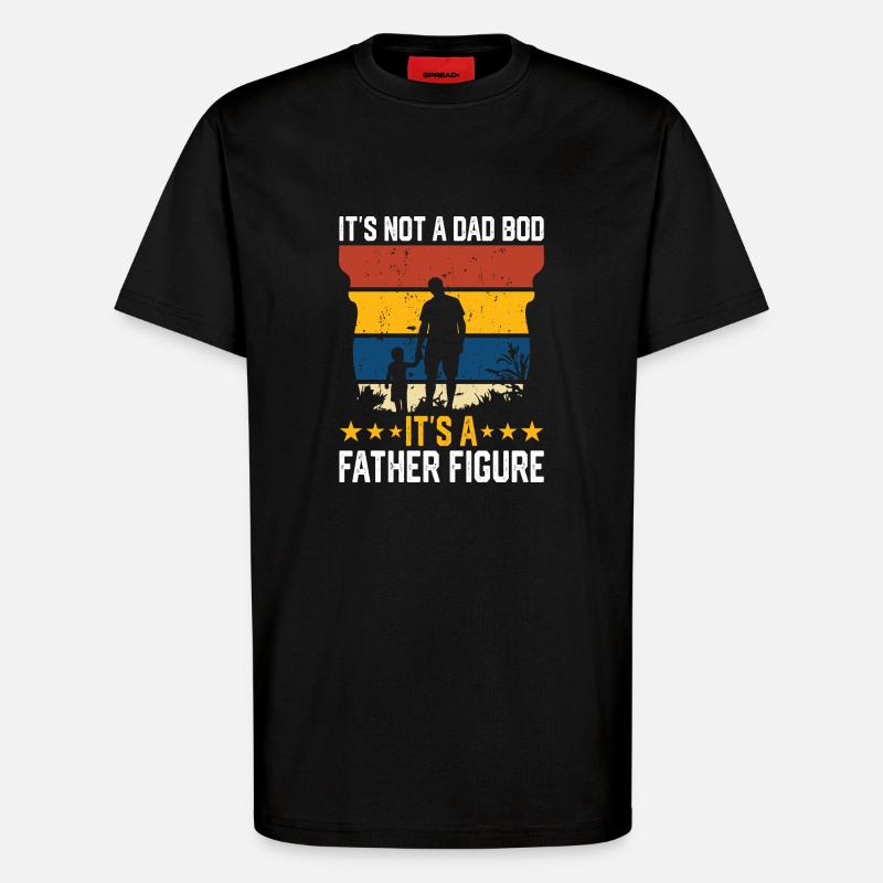 Daddy Dad - T-Shirt - made by SPREAD - SOLID BLACK