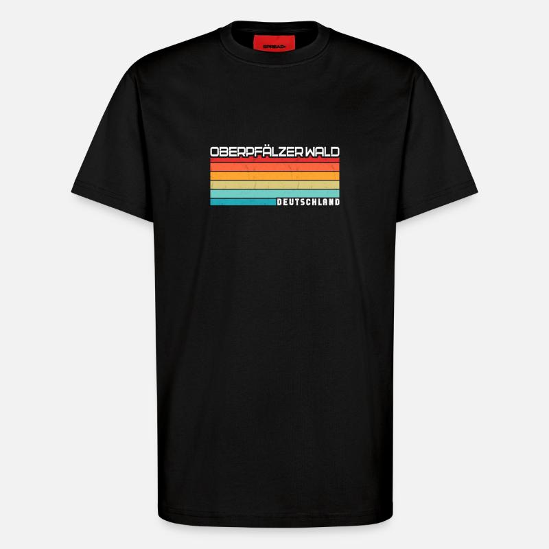 Oberpfälzer Wald - T-Shirt - made by SPREAD - SOLID BLACK