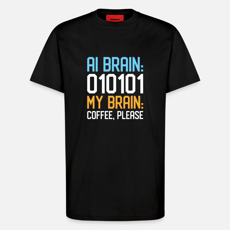 Artificial Intelligence Ai Lovers - T-Shirt - made by SPREAD - SOLID BLACK