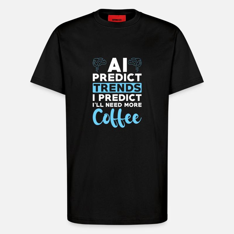 Artificial Intelligence Ai Lovers - T-Shirt - made by SPREAD - SOLID BLACK