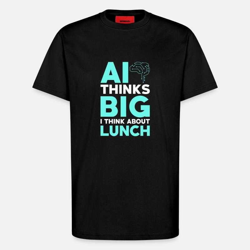Artificial Intelligence Ai Lovers - T-Shirt - made by SPREAD - SOLID BLACK