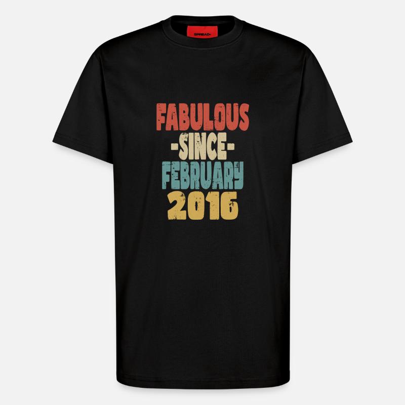 Fabelhafter Februar 2016 - T-Shirt - made by SPREAD - SOLID BLACK