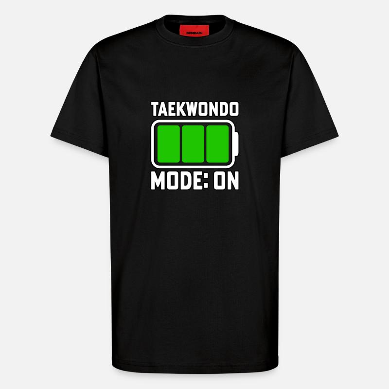 Taekwondo-Modus Ein - T-Shirt - made by SPREAD - SOLID BLACK