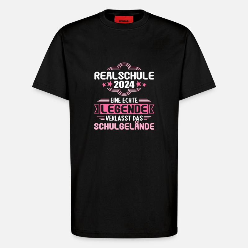 Lycée Jeunes Filles Lycée 2024 - T-shirt bio décontracté fabriqué en UE - SOLID BLACK