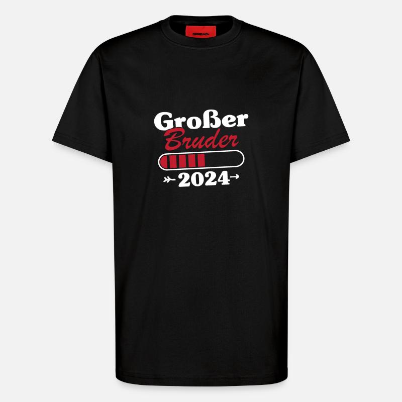 Großer Bruder Loading 2024 - T-Shirt - made by SPREAD - SOLID BLACK