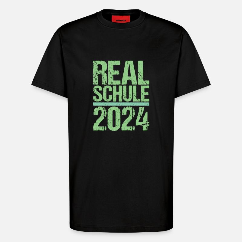 Lycée Jeunes Filles Lycée 2024 - T-shirt bio décontracté fabriqué en UE - SOLID BLACK