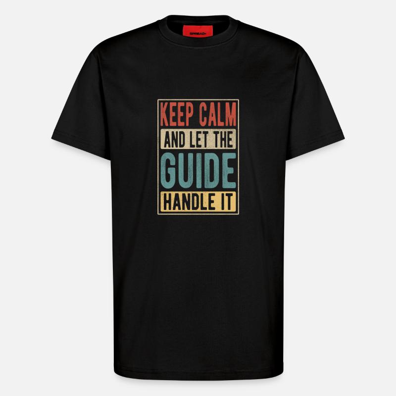 Leitfaden Retro-Geschenk - T-Shirt - made by SPREAD - SOLID BLACK