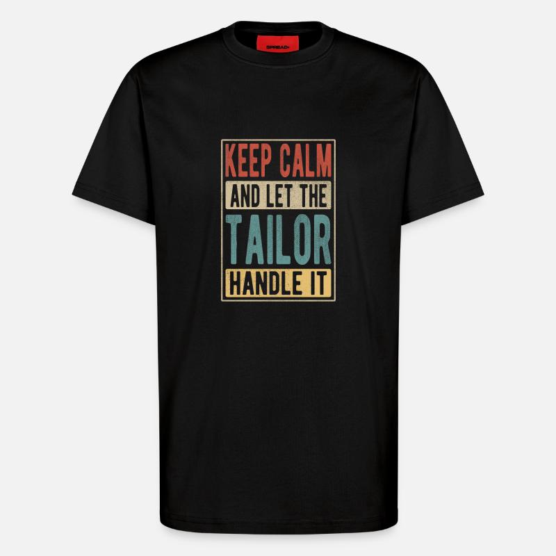 Tailor Retro Geschenk - T-Shirt - made by SPREAD - SOLID BLACK