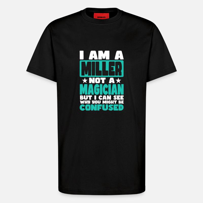 Müller - T-Shirt - made by SPREAD - SOLID BLACK