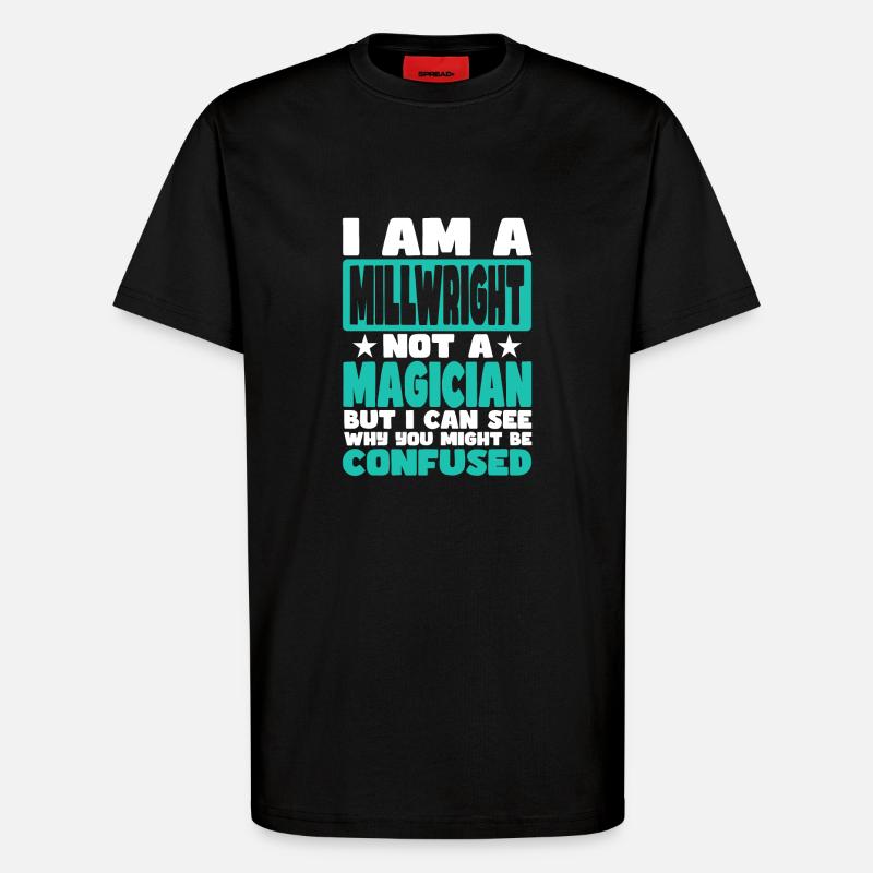 Mühlenbauer - T-Shirt - made by SPREAD - SOLID BLACK