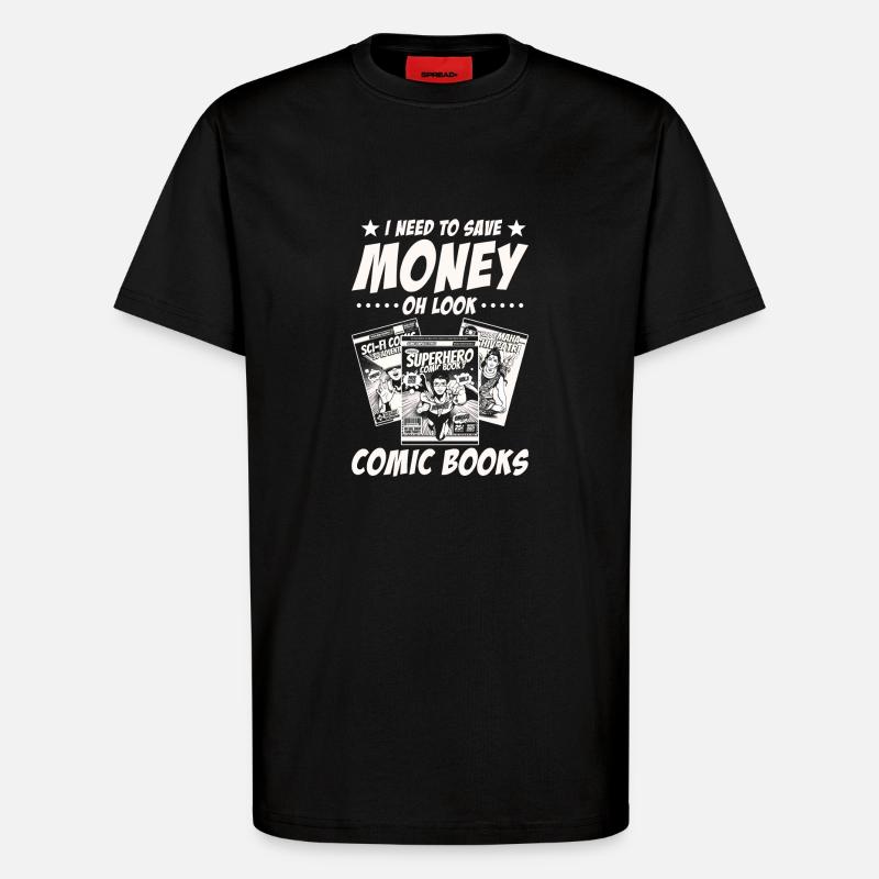 Comic-Sammler - T-Shirt - made by SPREAD - SOLID BLACK