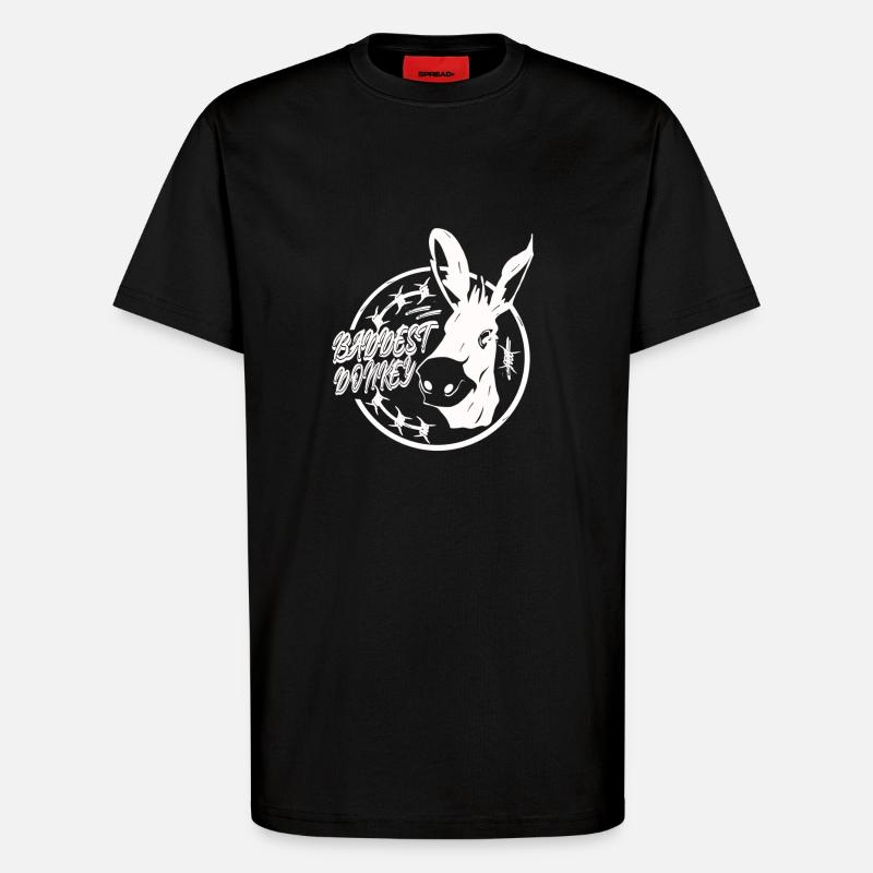 Der schlimmste Esel - T-Shirt - made by SPREAD - SOLID BLACK