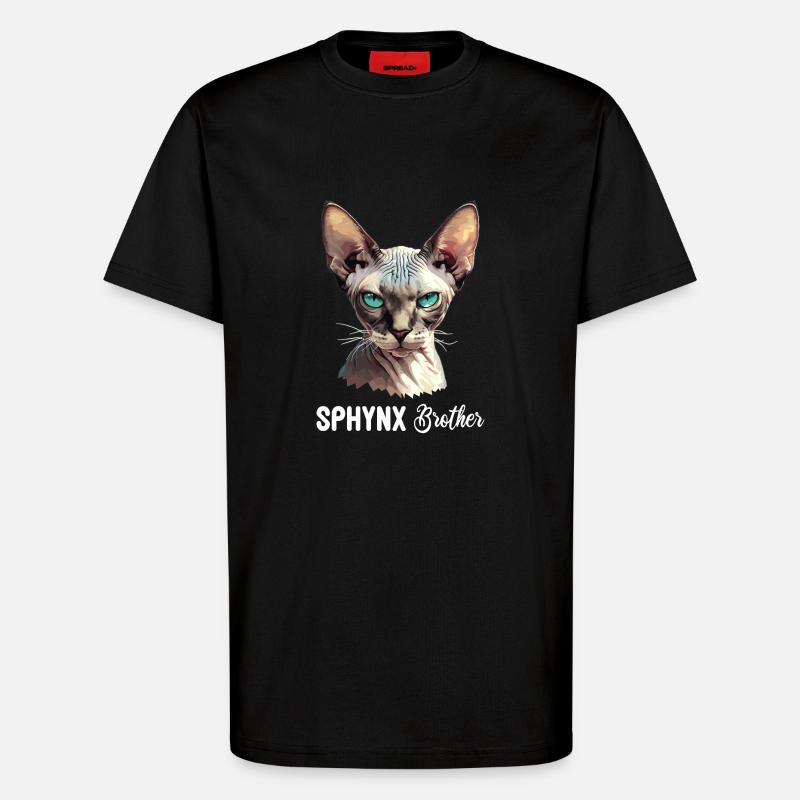 Sphynx Kitten Sphynx Cat - T-Shirt - made by SPREAD - SOLID BLACK