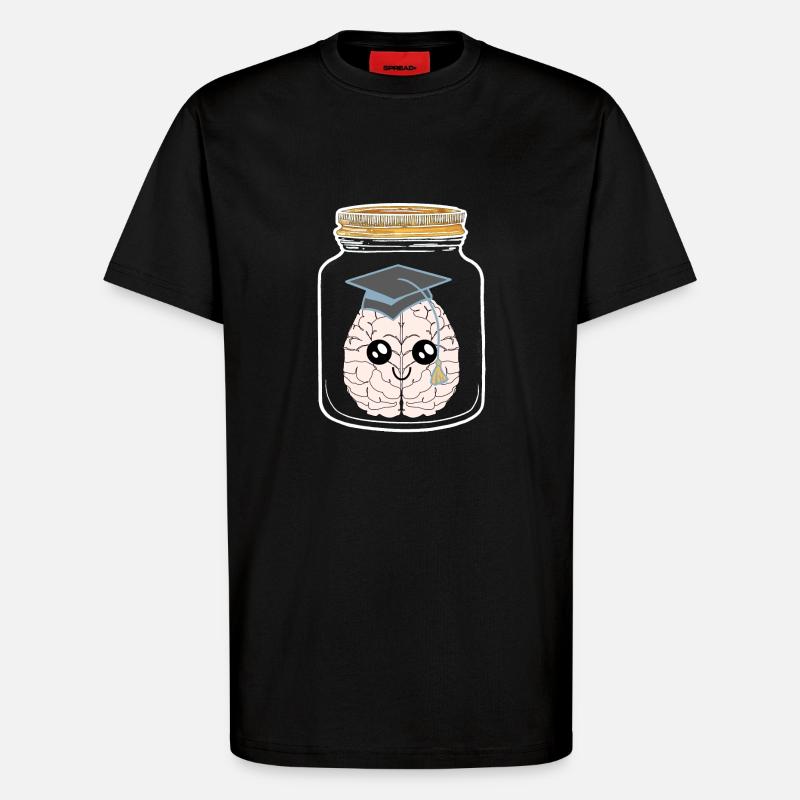 Inteligenz Einweckglas Studenten Studierter Geek - T-Shirt - made by SPREAD - SOLID BLACK