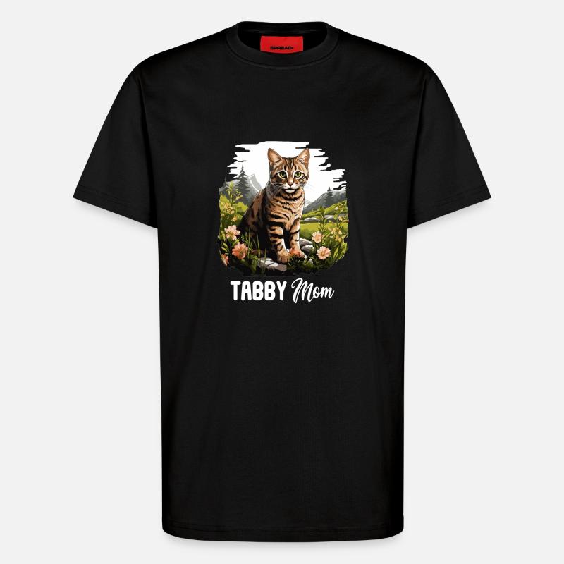 Tabby Kitten Tabby Cat - T-Shirt - made by SPREAD - SOLID BLACK