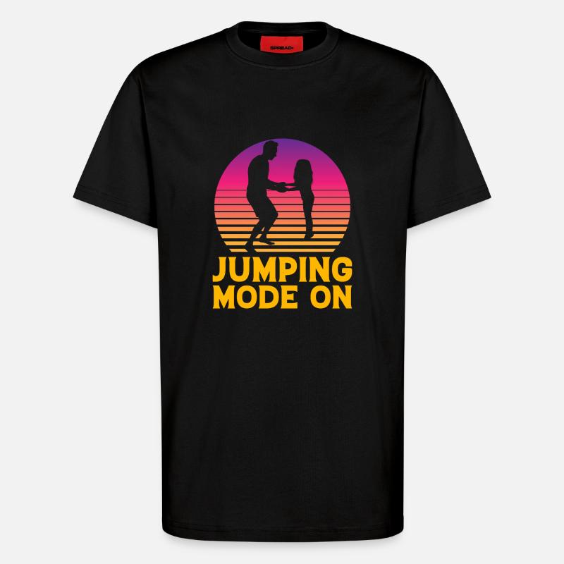 Sprungmodus ein - T-Shirt - made by SPREAD - SOLID BLACK