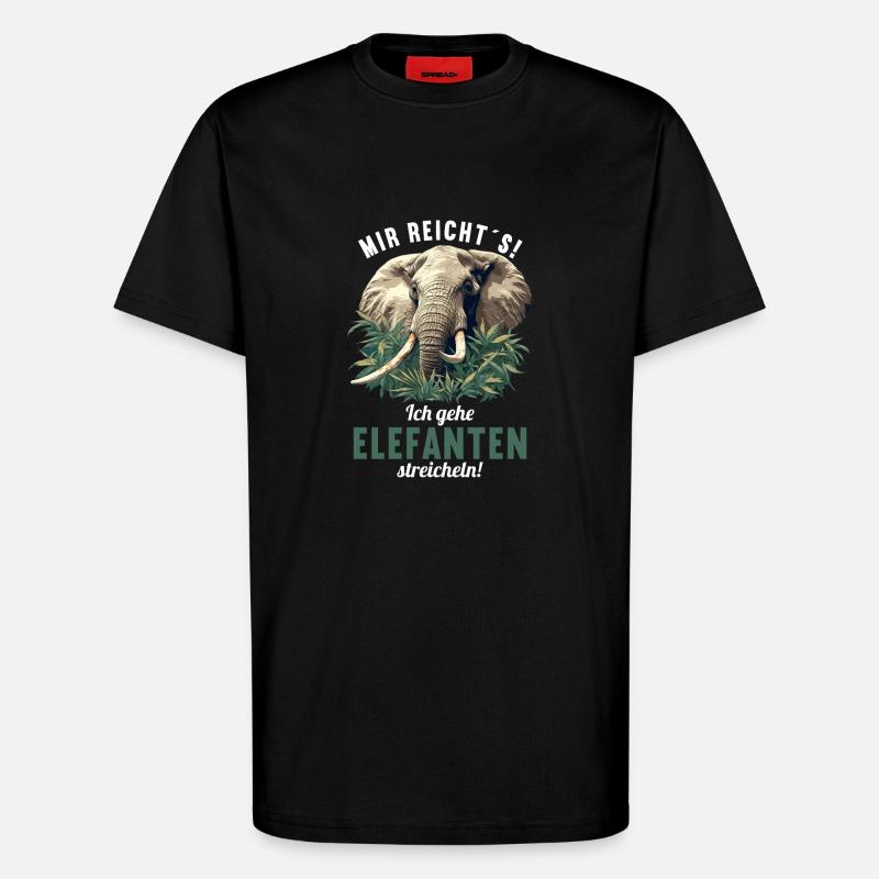 Éléphant Éléphant - T-shirt bio décontracté fabriqué en UE - SOLID BLACK