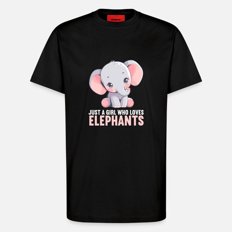 Elephant Elephant - T-Shirt - made by SPREAD - SOLID BLACK