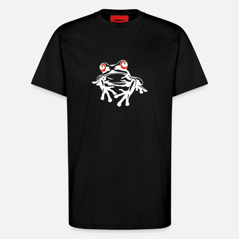Tree Frog Baumfrösche Baumfrosch - T-Shirt - made by SPREAD - SOLID BLACK