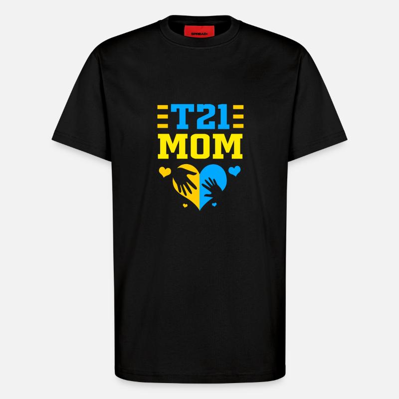 Down Syndrom - T-Shirt - made by SPREAD - SOLID BLACK