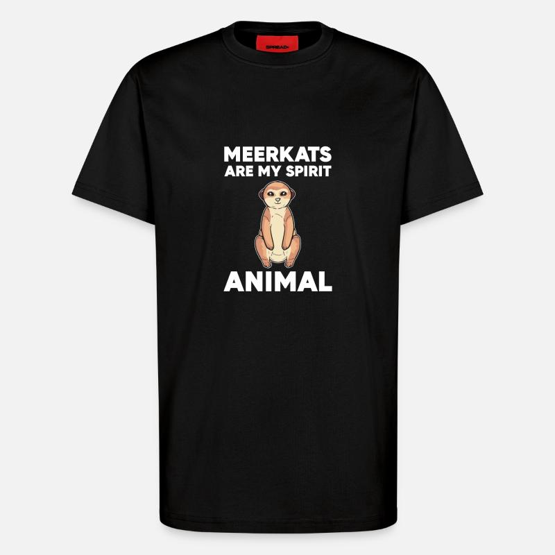 Erdmännchen - T-Shirt - made by SPREAD - SOLID BLACK