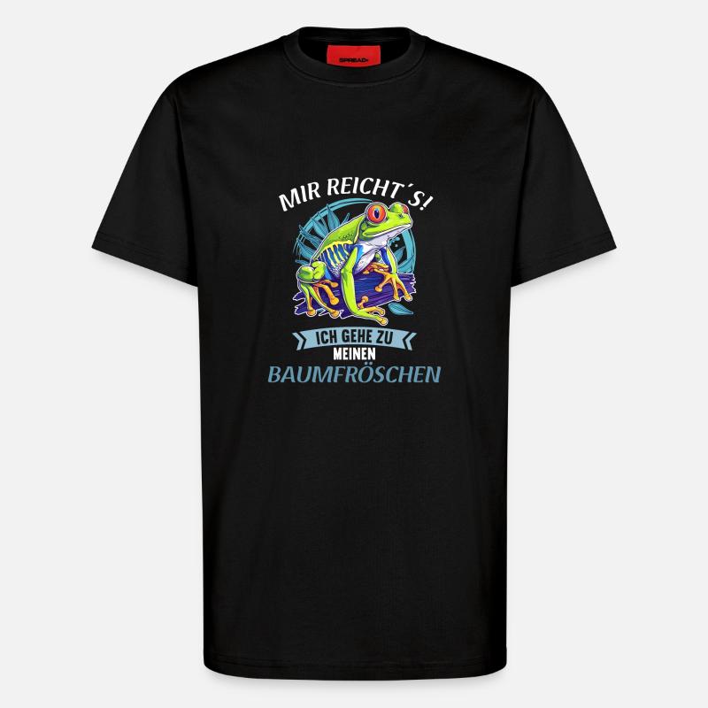 Tree Frog Baumfrösche Baumfrosch - T-Shirt - made by SPREAD - SOLID BLACK