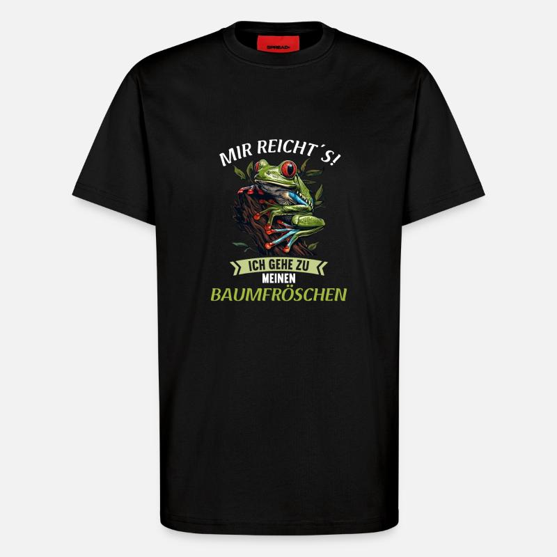 Rainette Baumfrösche Baumfrosch - T-shirt bio décontracté fabriqué en UE - SOLID BLACK