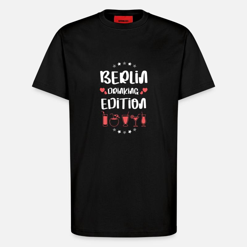 Berlin Drinking Team - T-Shirt - made by SPREAD - SOLID BLACK