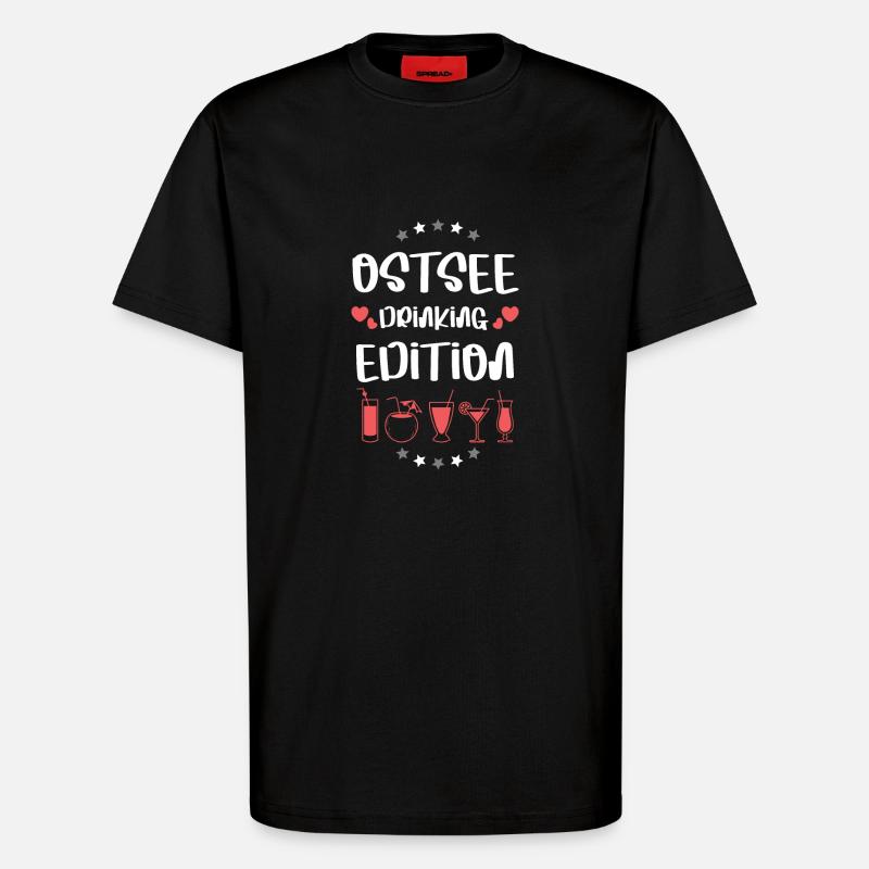 Ostsee Drinking Team - T-Shirt - made by SPREAD - SOLID BLACK