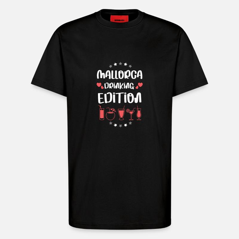 Mallorca Drinking Team - T-Shirt - made by SPREAD - SOLID BLACK
