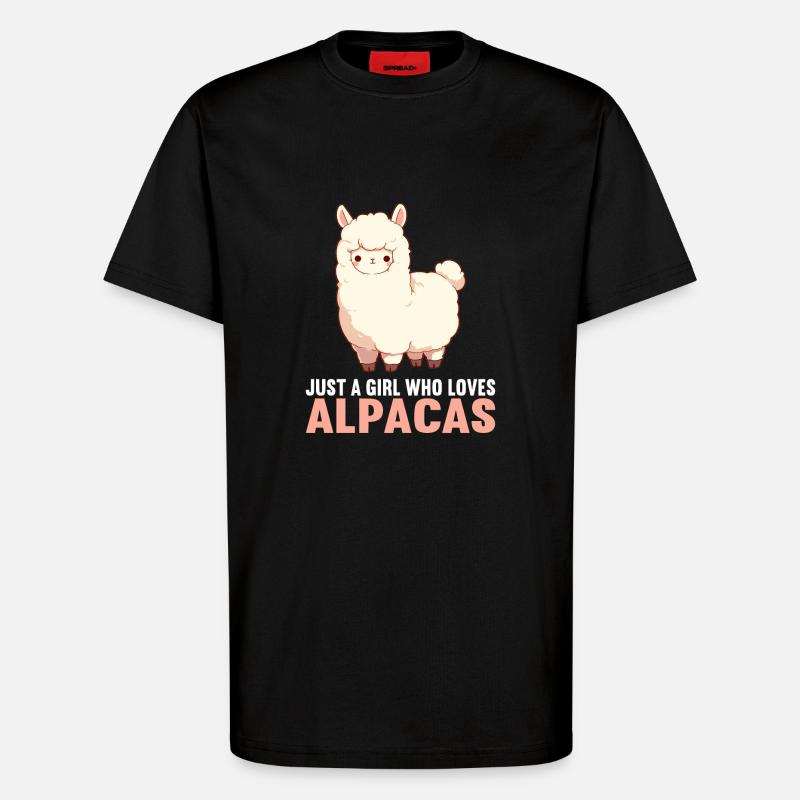Alpaca Alpacas Alpaca - T-Shirt - made by SPREAD - SOLID BLACK