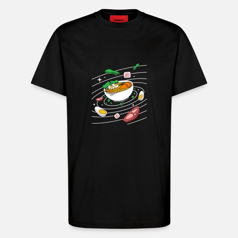 Universe Solar System - T-Shirt - made by SPREAD - SOLID BLACK