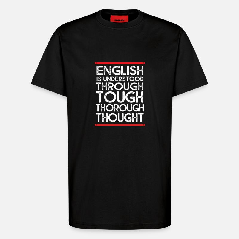 Englischlehrerin Englisch Lehrer - T-Shirt - made by SPREAD - SOLID BLACK