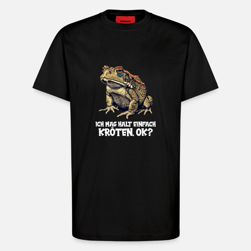 Toad Kröten Kröte - T-Shirt - made by SPREAD - SOLID BLACK