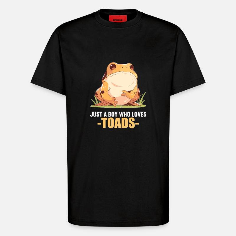 Toad Toads Toad - T-Shirt - made by SPREAD - SOLID BLACK