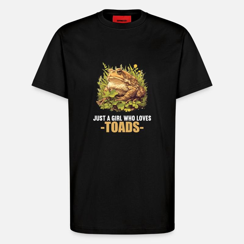 Toad Toads Toad - T-Shirt - made by SPREAD - SOLID BLACK